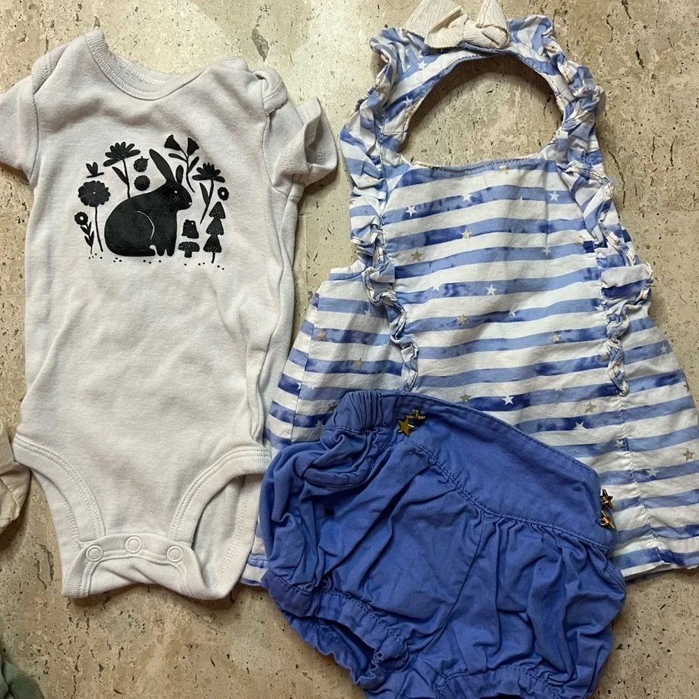 Bundle-Newborn-3M Baby Girl Cloths Tutu, Dresses and Shorts